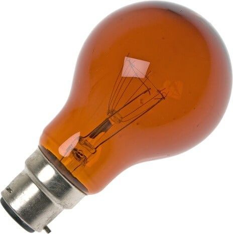 SPL | Gloeilamp Haardvuurlamp | Bajonetfitting B22d | 60W Amber