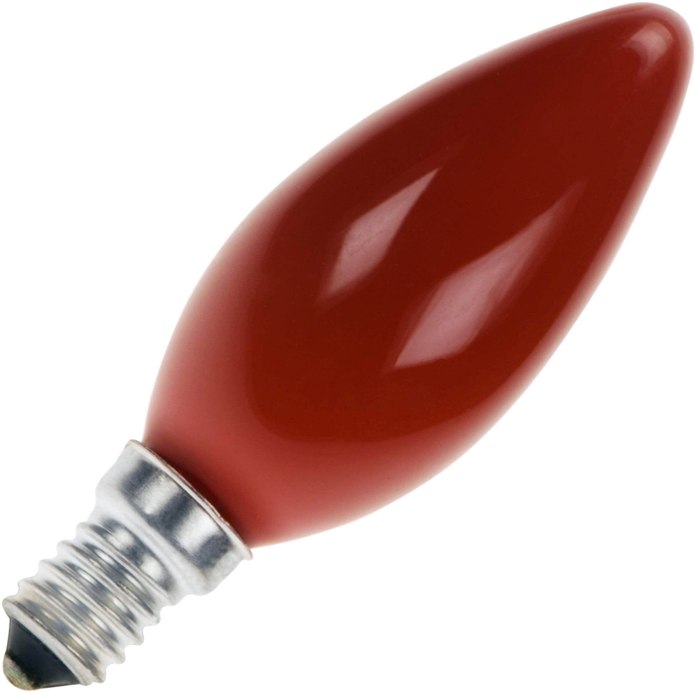 Gloeilamp Kaarslamp | Kleine fitting E14 | 25W Rood