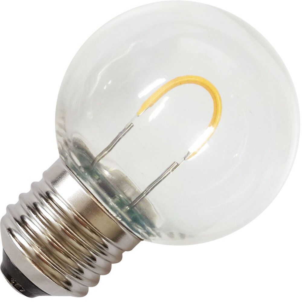 Lighto | LED lamp | Grote fitting E27 | Kogellamp | Helder | 45mm | 1W
