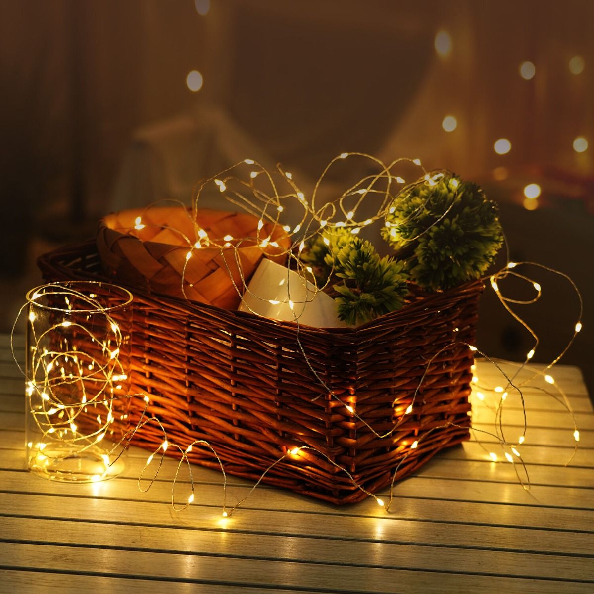 Modee | Kerstverlichting Led Lichtsnoer | 10m | 100 Lichtpunten | IP44 | Warm Wit Licht