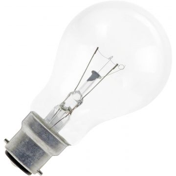 Gloeilamp | Bajonetfitting B22d | Standaardlamp | Helder | 60mm | 15W