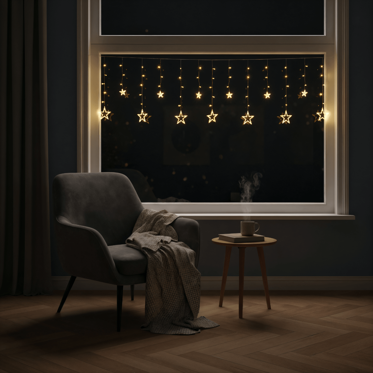 Lighto | Kerstverlichting | Kerststerren | IP44 | Geschikt Voor Binnen & Buiten | 8-Functies | 138 Led Lampjes | 3 Meter Kabel