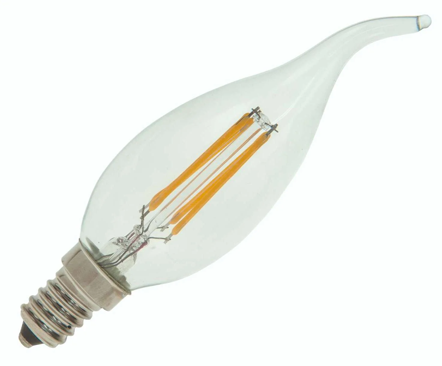 Bailey | LED Kaarslamp met tip | Kleine fitting E14  | 3W