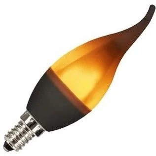 Bailey | LED lamp | Kleine fitting E14 | Kaarslamp tip | Mat | 37mm | 1W