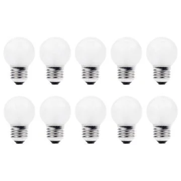 Gloeilamp | Grote fitting E27 | Kogellamp | Mat | 45mm | 5W