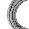 Bailey stoffen kabel 2-aderig metallic zilver 3m