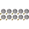 Lighto | LED filament | Grote fitting E27 | Globelamp | Zwart | 95mm | 5W | 10 stuks