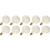 Lighto | LED filament | Grote fitting E27 | Globelamp | Goud | 95mm | 5W | 10 stuks