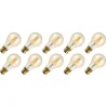 Lighto | LED filament | Bajonetfitting B22d | Standaardlamp | Goud | 60mm | 4W | 10 stuks