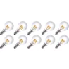 Lighto | LED filament | Kleine fitting E14 | Kogellamp | Helder | 45mm | 4W | 10 stuks