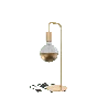 Calex | U-Line Tafellamp | Goud | E27 fitting | Met aan/uit schakelaar | Max. 1x60W | H53cm | 150cm kabel