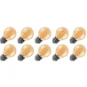 Lighto | LED filament | Grote fitting E27 | Kogellamp | Goud | 45mm | 4W | 10 stuks