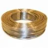 Kabel transparant-zilver plat 2x0.75mm per meter
