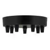Bailey plafondkap metaal zwart multi-kabel 7