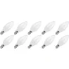 Lighto | LED filament | Kleine fitting E14 | Kaarslamp | Helder | 35mm | 5W | 10 stuks