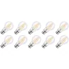 Lighto | LED filament | Bajonetfitting B22d | Standaardlamp | Helder | 60mm | 8W | 10 stuks