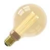 Calex | LED filament | Grote fitting E27 | Globe G95 | Goud | 3.5W