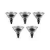 5x Gloeilamp | Spot | Grote fitting E27 | 75W | 122mm | Mat