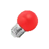 Lighto | LED lamp | Grote fitting E27 | Rood | Kogellamp | 45mm | 1.5W | Dimbaar | Geschikt voor prikkabel