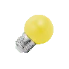 Lighto | LED lamp | Grote fitting E27 | Geel | Kogellamp | 45mm | 1.5W | Dimbaar | Geschikt voor prikkabel