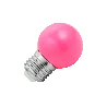 Lighto | LED lamp | Grote fitting E27 | Roze | Kogellamp | 45mm | 1.5W | Dimbaar | Geschikt voor prikkabel
