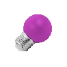 Lighto | LED lamp | Grote fitting E27 | Kogellamp | Paars | 45mm | 1W