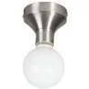 Plafond fitting E27 staal