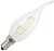 Bailey | LED Kaarslamp met tip | Kleine fitting E14 | 1W (vervangt 15W)