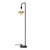 Calex | U-Line Vloerlamp | Zwart | E27 fitting | Met aan/uit schakelaar | Max. 1x60W | H155cm | 180cm kabel