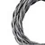 Bailey stoffen kabel gedraaid 2-aderig metallic zilver 3m