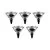 5x Gloeilamp Spot | Grote fitting E27 | 120W 122mm Mat