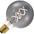 Lighto | LED filament | Grote fitting E27 | Globelamp | Zwart | 95mm | 5W