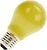 Gloeilamp | Grote fitting E27 | Standaardlamp | Geel | 60mm | 15W